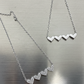Cadena de Cuatro Corazones con Zirconias 💕