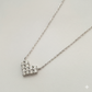 Cadena de Corazón Pixelado con Zirconias ✨