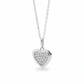 Cadena de Corazón con Zirconia Central ✨