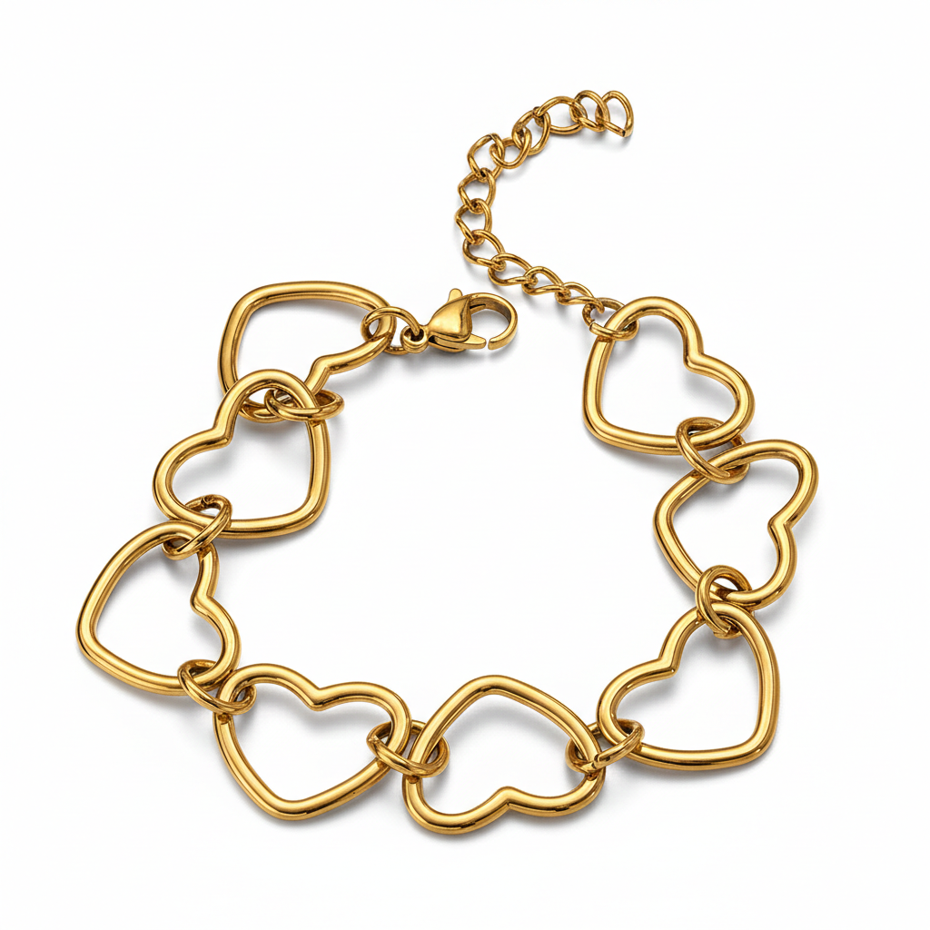 Pulsera Corazones Huecos 💕