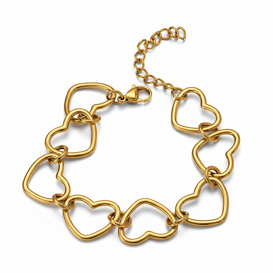 Pulsera Corazones Huecos 💕