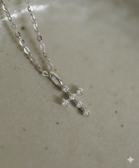 Cadena de cruz Redondas ✨