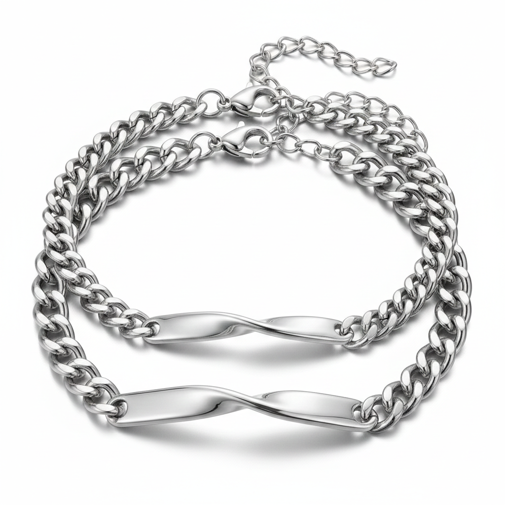 Pulsera Pareja Barra Torcida 🔗