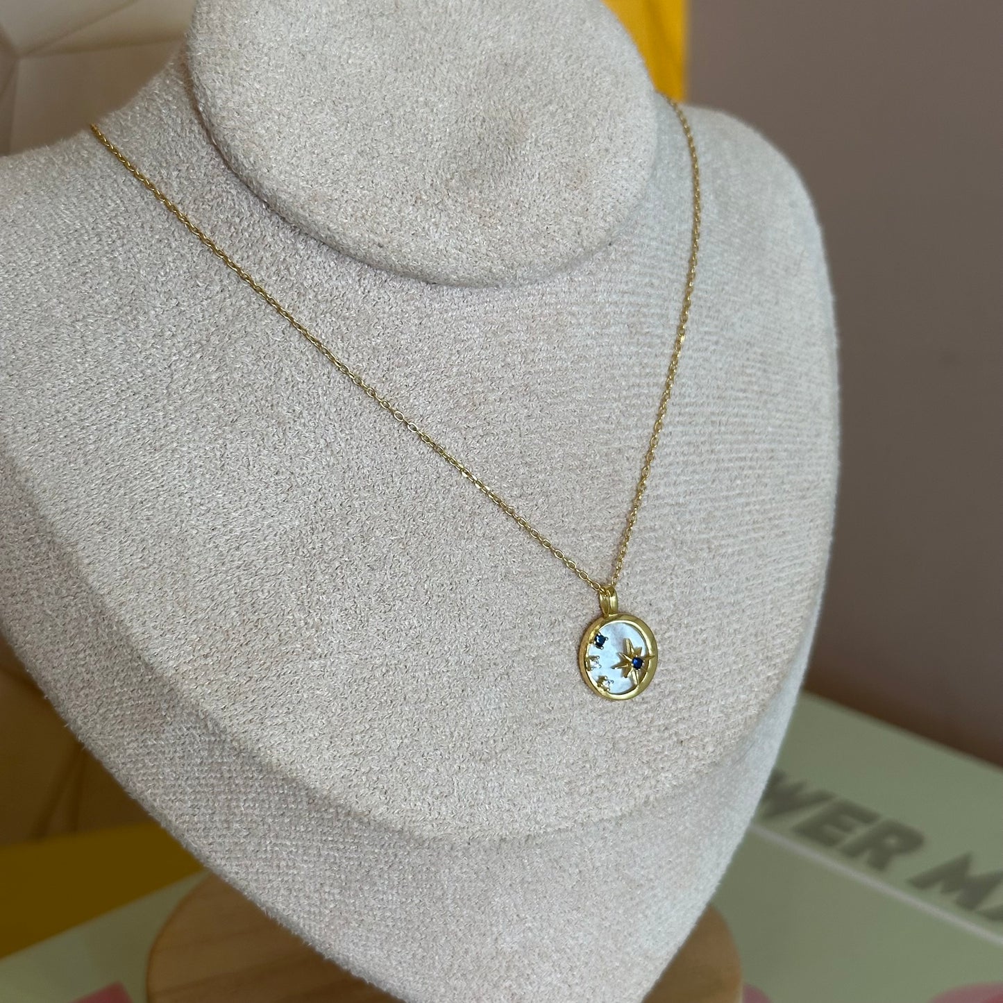 Cadena plata blue sparkle