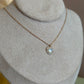 Cadena plata corazón rosegold tornasol