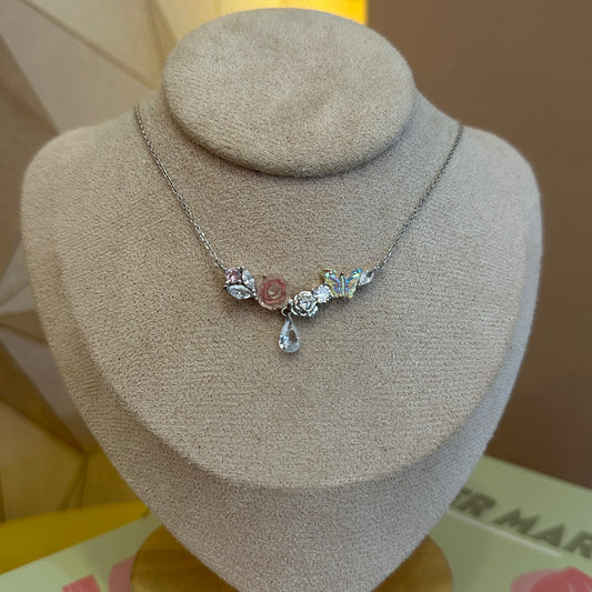 Cadena plata Enchanted Petals