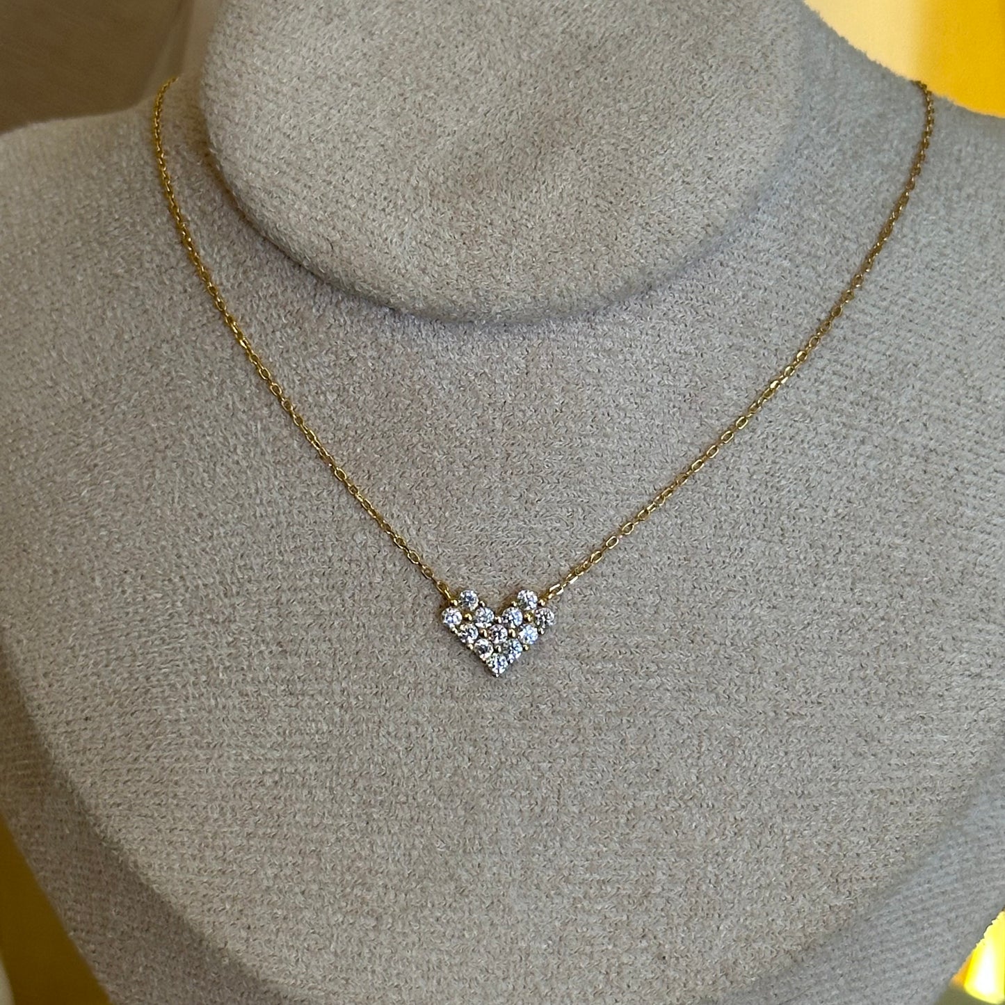 Cadena plata Pixel Love