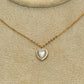Cadena Plata Corazón Rosegold Tornasol💕
