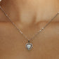 Cadena de Plata de Corazón de Ópalo💖