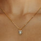 Cadena Plata Corazón Rosegold Tornasol💕
