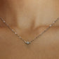 Cadena de Plata con Destello Acostado✨