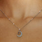 Cadena de Plata de Luna con Estrella y Zirconias🌙✨