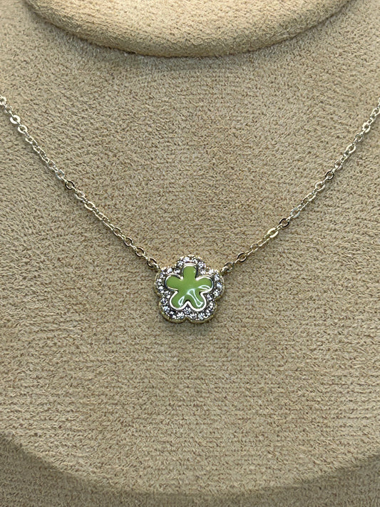 Cadena de Trebol Verde🍀