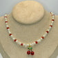 Collar de Cereza con Perlas🍒