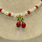 Collar de Cereza con Perlas🍒
