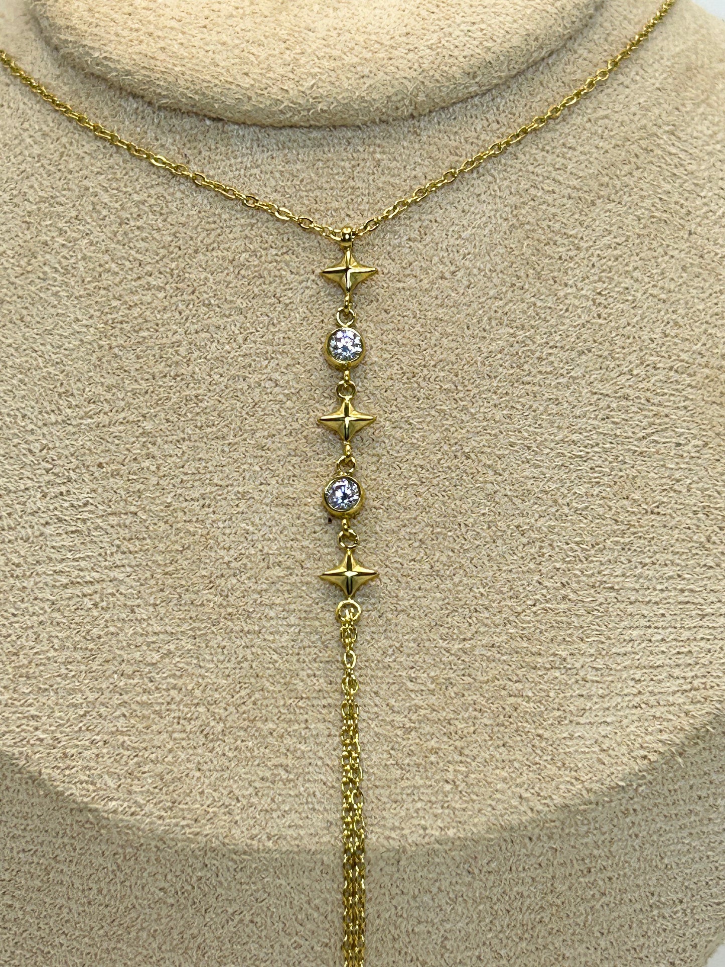 Collar de Escote con Destello y Zirconia✨