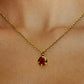 Collar Dije Mundo Rojo ❤️