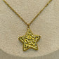 Cadena de Dije de Estrella con Textura⭐
