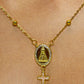 Cadena con Cruz Rosada ✝️