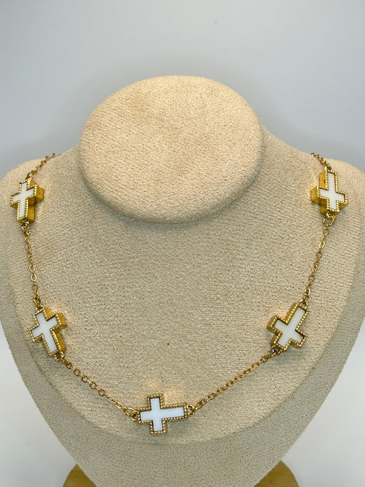 Cadena de Cruces Blancas 🤍