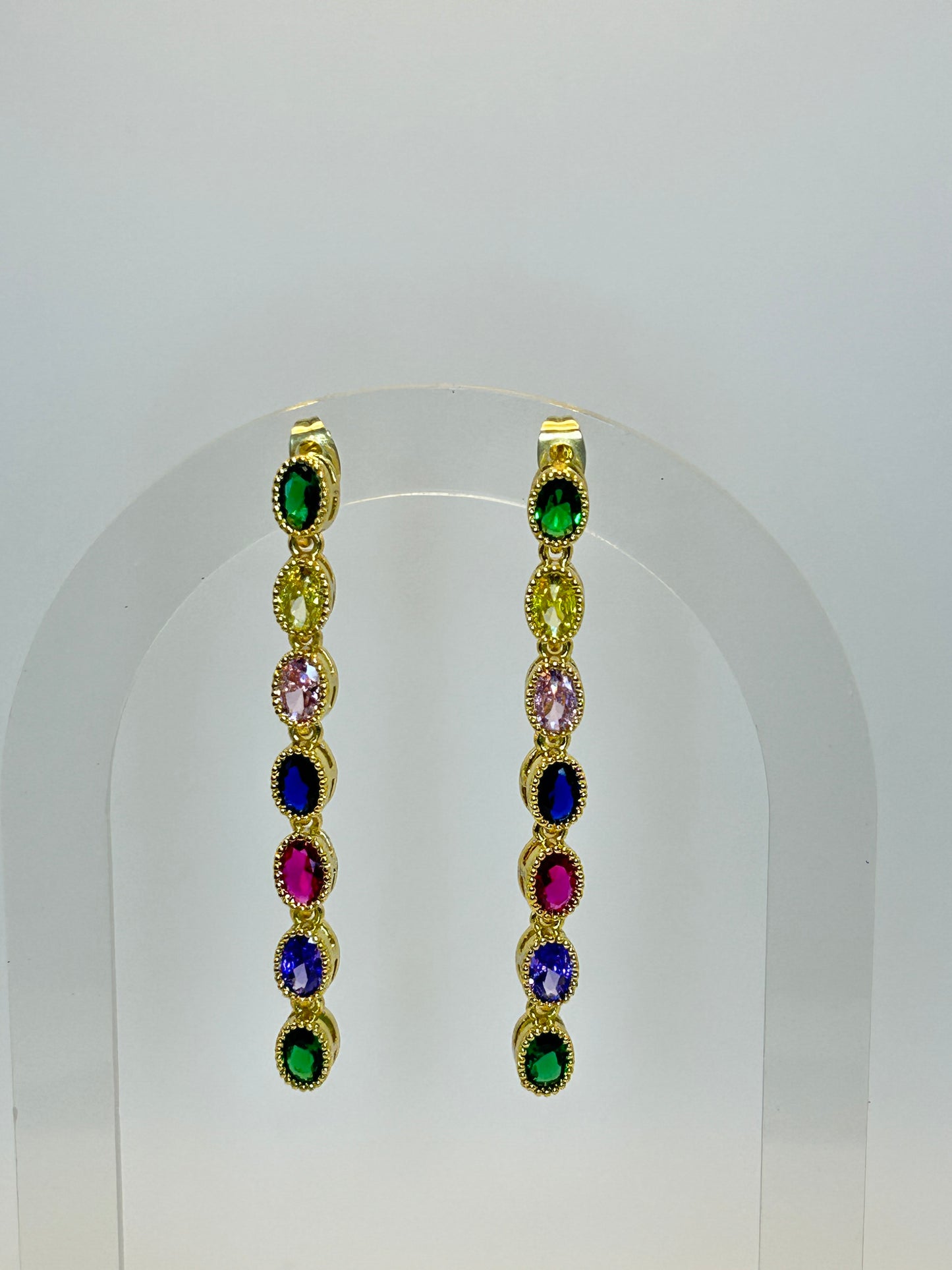 Pendientes Fiesta de Ovalos de Colores ✨