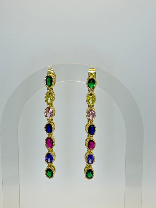 Pendientes Fiesta de Ovalos de Colores ✨