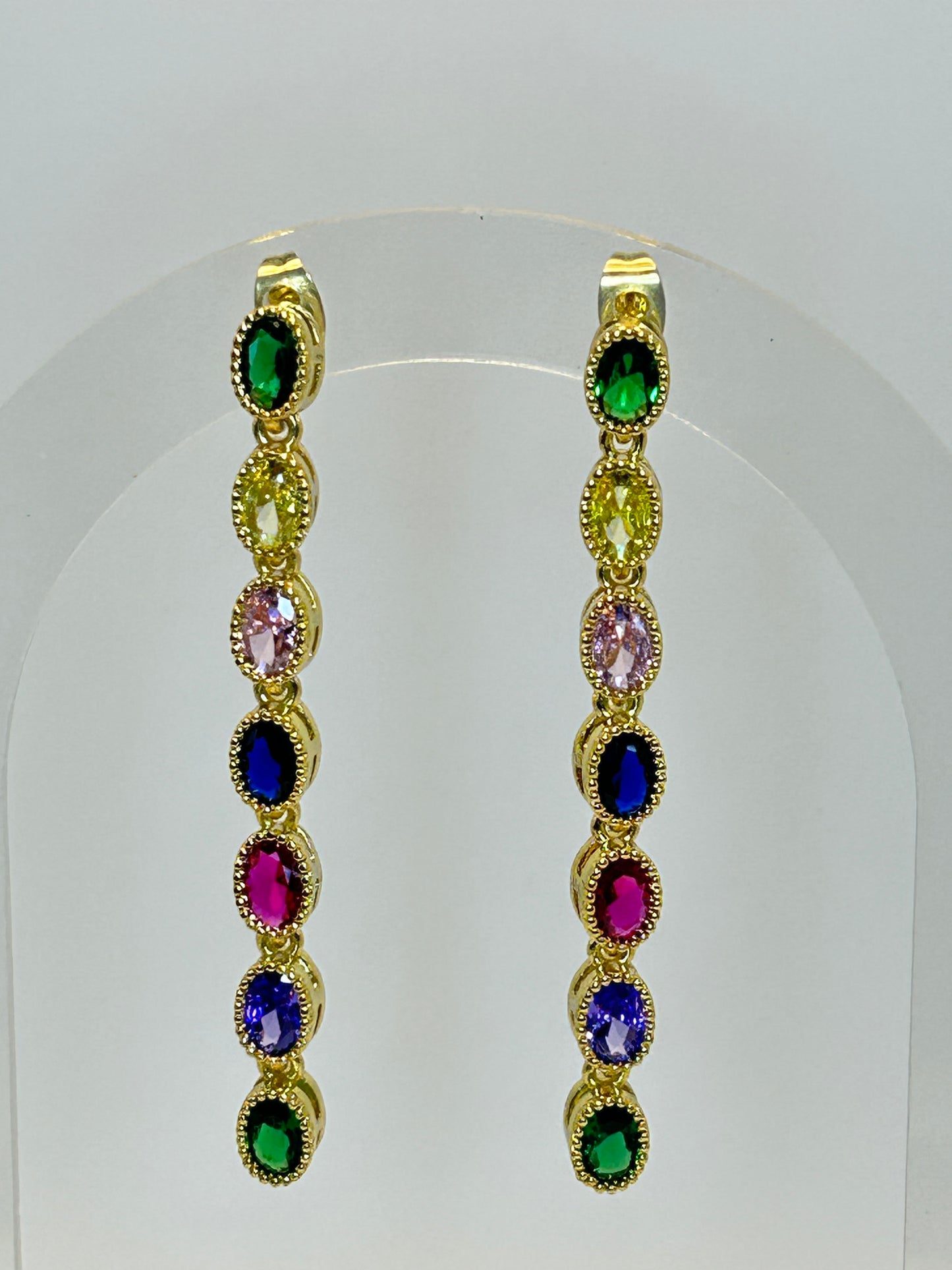 Pendientes Fiesta de Ovalos de Colores ✨