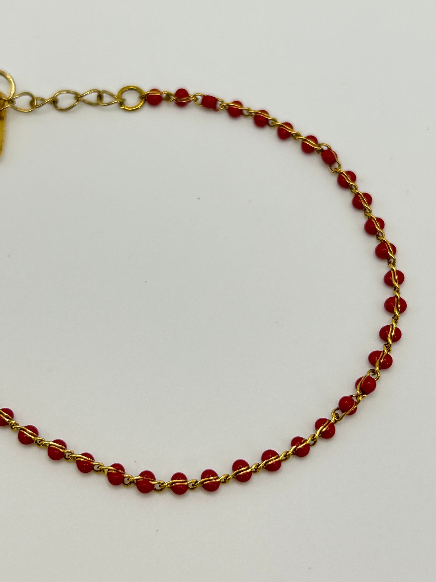 Pulsera de Cristales Rojos❤️