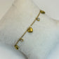 Pulsera Corazones con Zirconias Colgantes💛