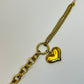 Pulsera Doble Cadena de Corazón Colgante💛