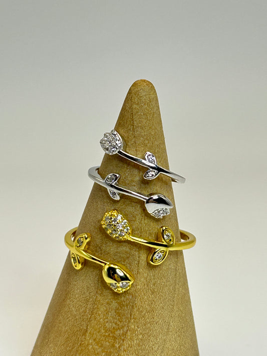 Anillo Tulipán de Plata🌷