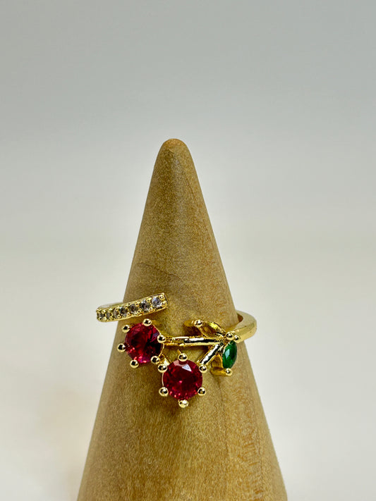 Anillo de Cereza de Cristal🍒