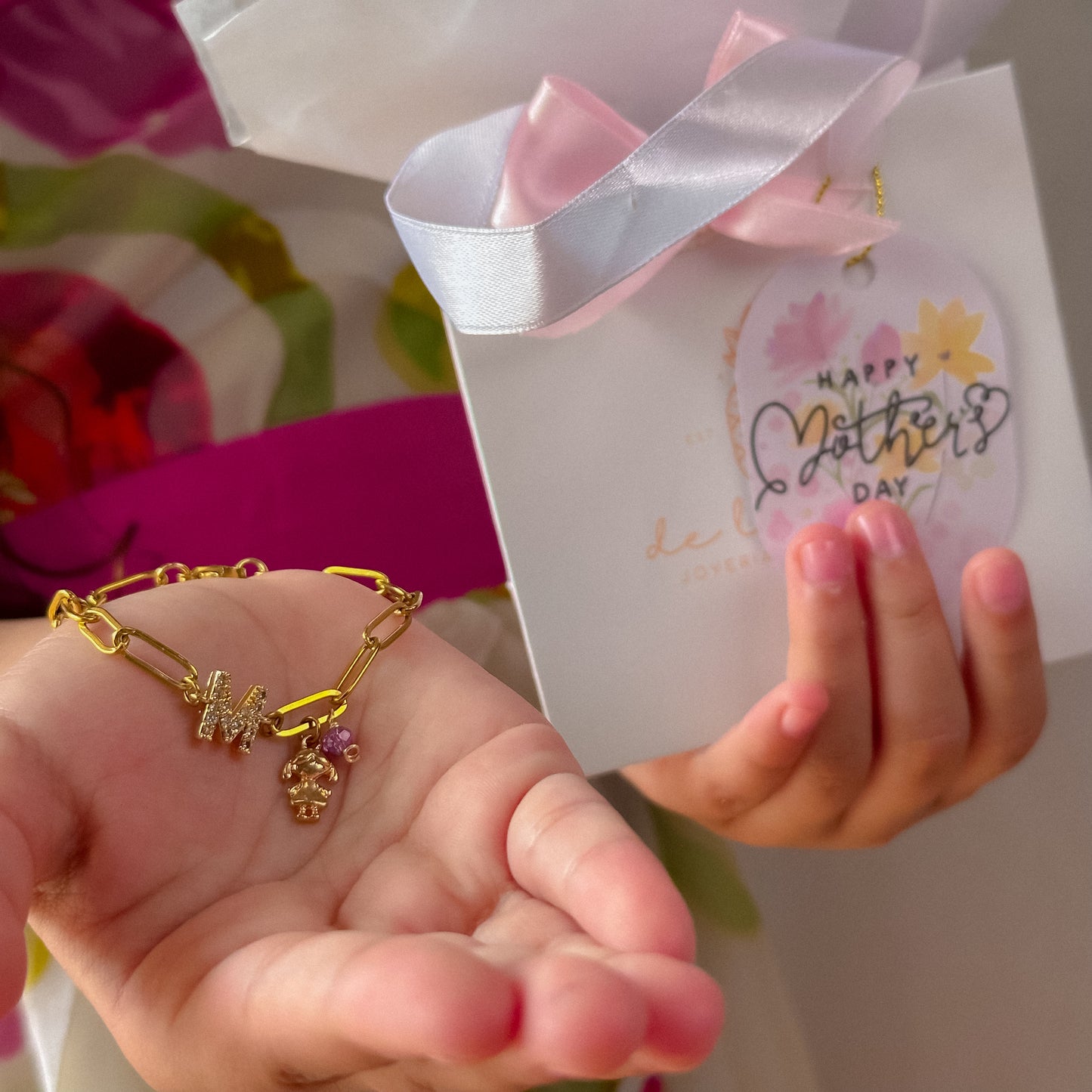 Pulsera Clavel 🌸✨