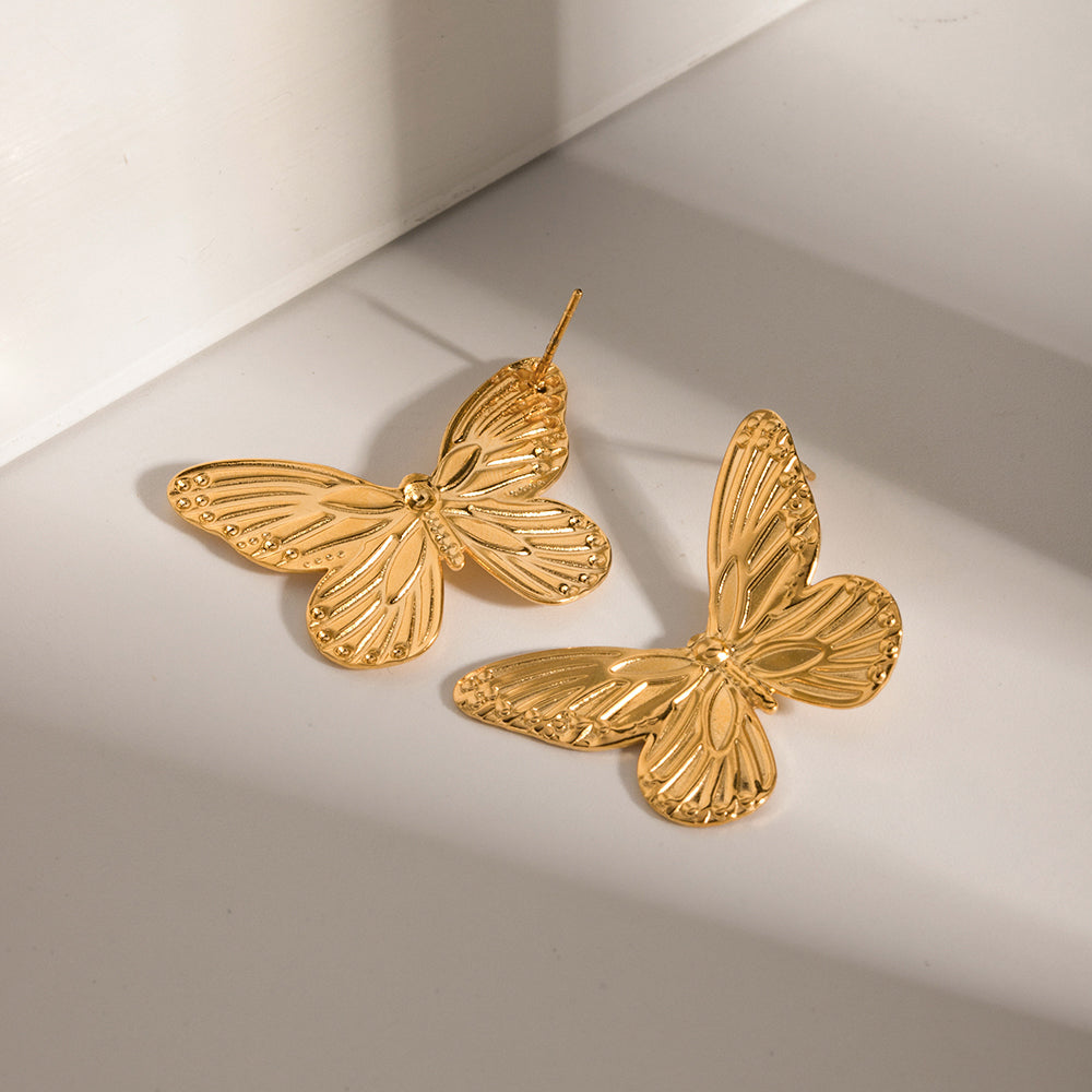 Aretes de mariposa