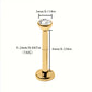 Titanio Flat Back zirconia