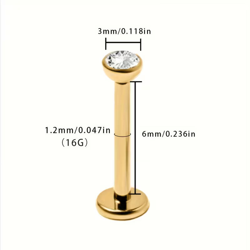 Titanio Flat Back zirconia