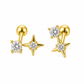 Piercing Destello Baño de Oro 14K ✨