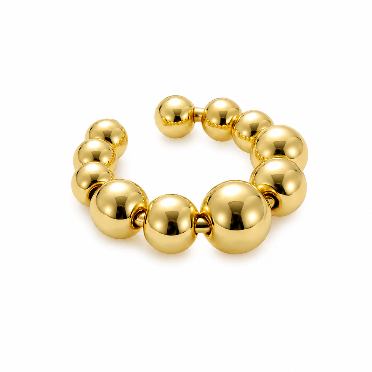 Earcuff de bolitas