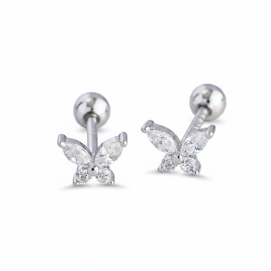 Piercing Tiny Butterfly Plata 🦋