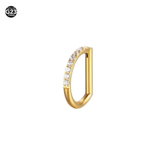 Piercing argolla parte plana con zirconias ✨