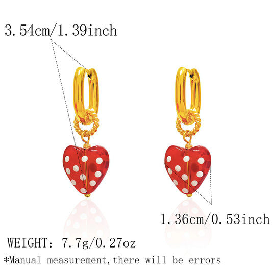 Aretes Cherry Heart ❤️