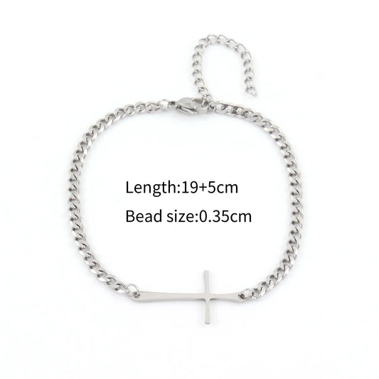 Pulsera con Cruz Central ✝️