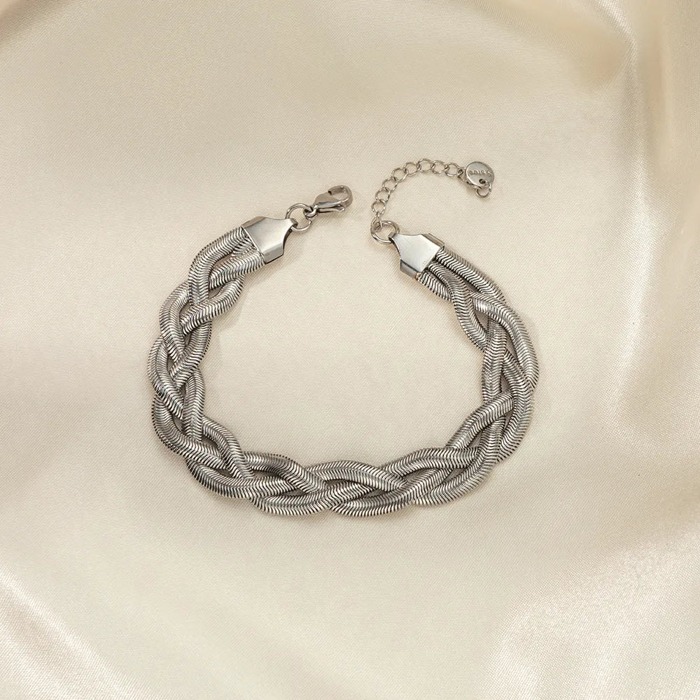 Pulsera de Triple Snake Trenzada