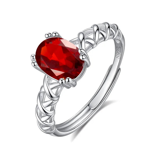 Anillo Promesa Granate ❤️