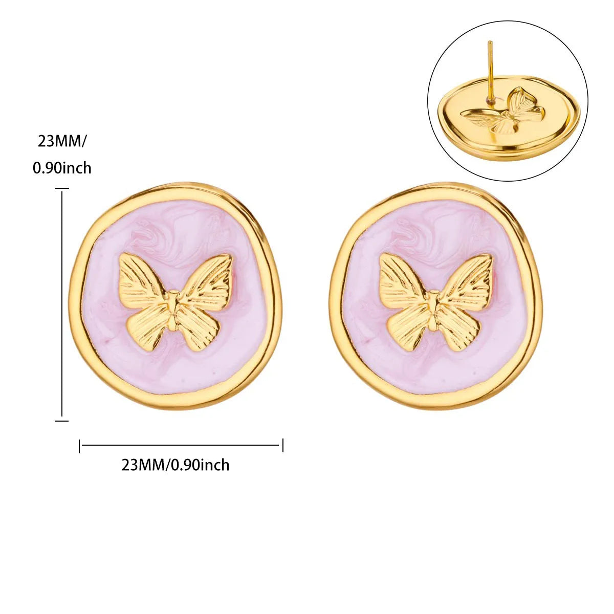Stud Mariposa Rosé 🩷