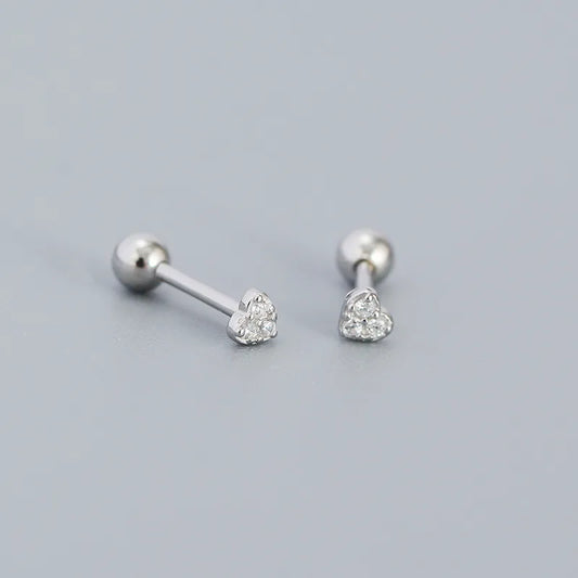 Piercing de plata mini corazón 🫶