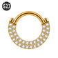 Piercing Argolla Doble Linea De Zirconia