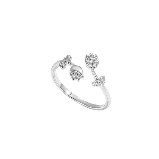 Anillo Tulipán Plata 🌷