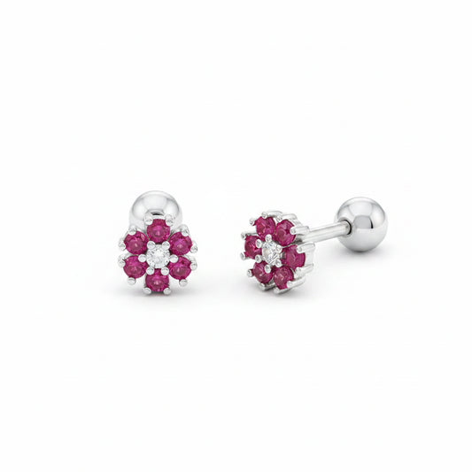 Piercing Rosa Bloom Plata 🌸