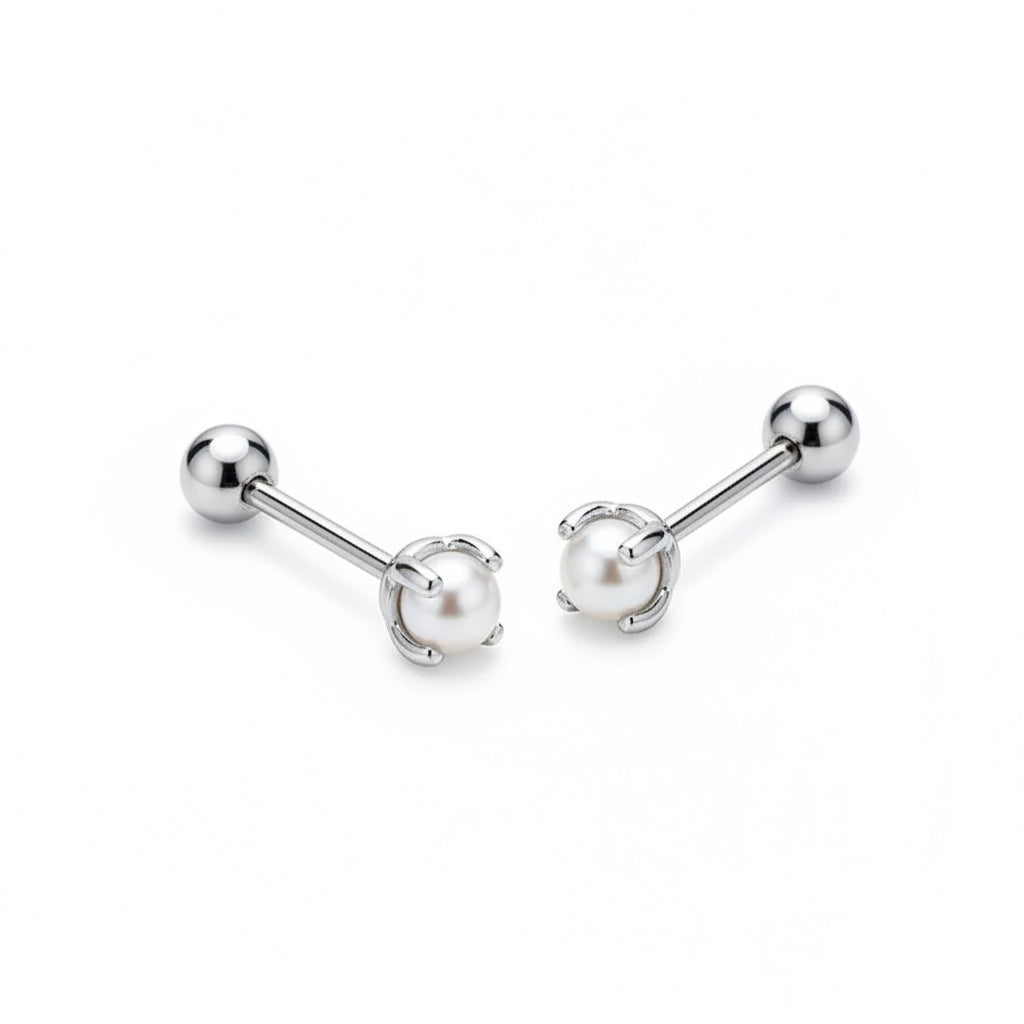 Piercing Mini Perla Plata 🤍